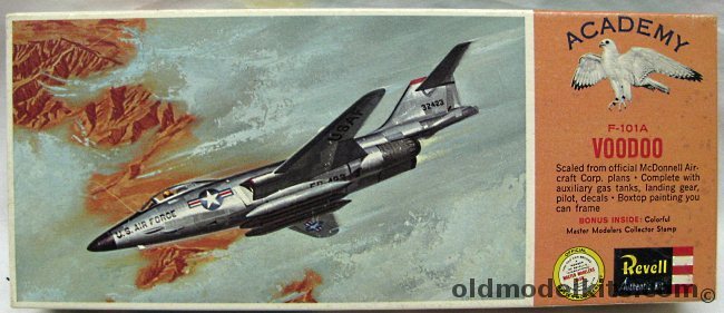 Revell 1/75 Mc Donnell F-101A Voodoo - Master Modelers Club / Academy Issue, H128-79 plastic model kit